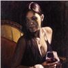 Image 2 : Fabian Perez, "Monica" Hand Textured Limited Edition Giclee on Board. Hand Signed and Numbered.