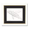 Image 1 : Wyland, "Humpback Whale" Framed Original Sketch, Hand Signed with Certificate of Authenticity.