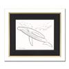 Image 1 : Wyland, "Humpback Whale" Framed Original Sketch, Hand Signed with Certificate of Authenticity.