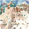 Image 2 : "Jerusalem-The Wall" Limited Edition Serigraph by Shmuel Katz (1926-2010), Numbered and Hand Signed 