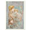 Image 1 : "Woman with Children" Limited Edition Lithograph (29.5" x 42") by Edna Hibel (1917-2014), Numbered a