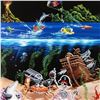 Image 2 : "Sand Bar 2" Mural Limited Edition Hand-Embellished Giclee on Canvas (42" x 53") by Michael Godard, 