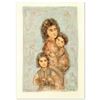 Image 1 : "Catherine and Children" Limited Edition Lithograph by Edna Hibel (1917-2014), Numbered and Hand Sig