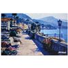 Image 1 : Howard Behrens (1933-2014), "Bellagio Promenade" Limited Edition Hand Embellished Giclee on Canvas w