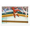 Image 1 : "Gymnast" Limited Edition Lithograph By Yuval Mahler, Numbered and Hand Signed with Certificate of A