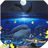 Image 2 : "Moonlight Celebration" Limited Edition Giclee on Canvas by renowned artist WYLAND, Numbered and Han