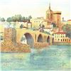 Image 2 : Rolf Rafflewski, "Avignon" Limited Edition Lithograph, Numbered and Hand Signed.