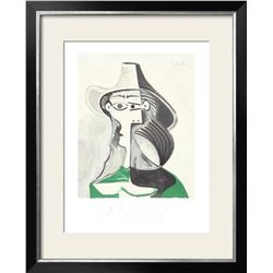 Pablo Picasso  Femme Profile  Custom Framed Lithograph