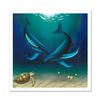 Image 1 : "In the Company of Whales" Limited Edition Giclee on Canvas by renowned artist WYLAND, Numbered and 