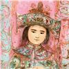 Image 2 : "Child of the East" Limited Edition Lithograph by Edna Hibel (1917-2014), Numbered and Hand Signed w