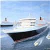 Image 2 : Gordon Bauwens, "Cunard Queens" Limited Edition, Numbered and Hand Signed.