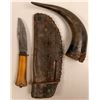Image 1 : Marblh's Hunting Knife & Buffalo Horn. / 2 Items.  109605