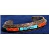 Image 1 : Sterling Silver with Turquoise and Malachite Ladies Bracelet  108278