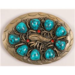 Turquoise Navajo Belt Buckle  108135