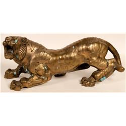 Brass Chinese Tiger Statue  105994