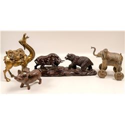 Chinese Animal Figurines (4)  105999