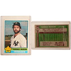 1976 TOPPS Thurman Munson Card  104078