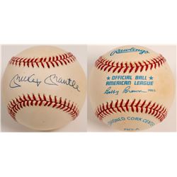 Mickey Mantle signed Baseball  104600