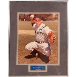 Signed 8 x 10 Yogi Berra  104542