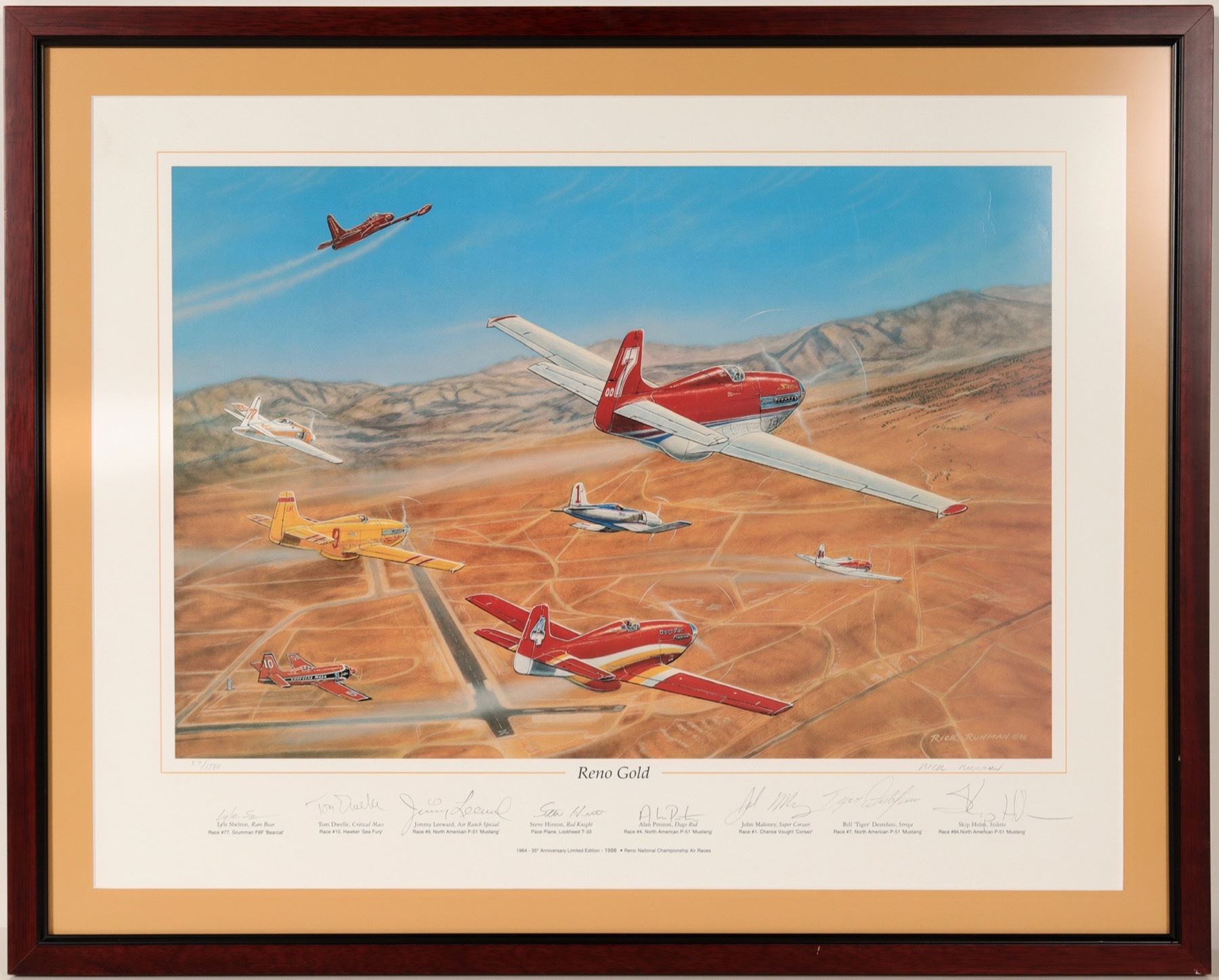 Reno Gold Lithograph by Rick Ruhman 106447 - Holabird Western Americana ...