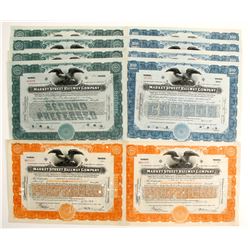 Market St Railway Co. Stocks (3)  83842