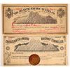 Image 1 : Atlantic-Pacific Railway Tunnel Co. Stock Certificate Pair  107438