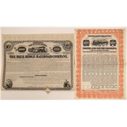 Two Carolina Railroad Company Bonds  107409
