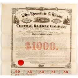 Houston & Texas Central RR Co.bond  83743