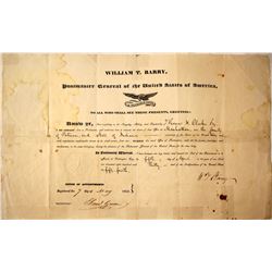 Postmaster Appointment Cert.  84440