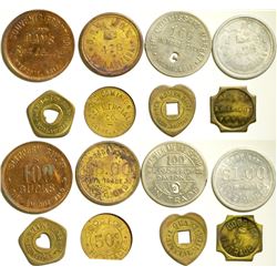 Eight Different Arizona Tokens  108380