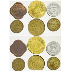 Six Different Arizona Tokens  108386