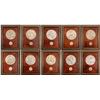 Image 1 : Extremely Rare MACo 10-pc Framed Remington 6-inch Medallions  103123