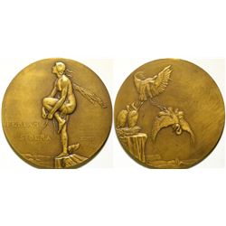 Art Nouveau Nude Medal  108622
