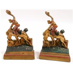 Pompeian Bronze Bookends (Bronze)  109491