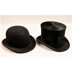 Vintage Mens Hats, Bowler, Top Hat  108944