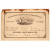 Image 1 : Missionary Packet, Morning Star Certificate/Receipt  105754