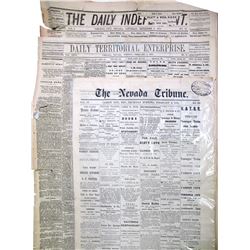 1870's Nevada Newspapers (3)  85136