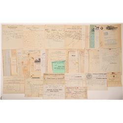 Northern Nevada (Lander, Pershing, White Pine, Elko) Billhead Collection  105772