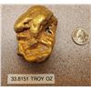 Image 2 : Squaw Creek, Haines, Alaska Skull Nugget, 33.83 troy ounces  108953