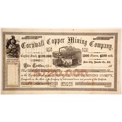 Cornwall Copper Mining Company Stock  90502