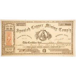 Spanish Copper MIning Company Stock  90478
