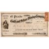 Image 1 : El Picacho Gold & Silver Mining Company Stock Certificate--No. 2  106963
