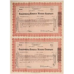 Engles Mine Stock Certificates, 1939  108934