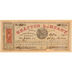 Grafton Company Stock Certificate  106977