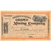 Image 1 : North Hite & Yosemite Gold Mining Company Stock Certificate  106932