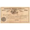 Image 1 : Hermann Mining Company Stock Certificate  106947