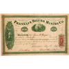 Image 1 : Franklin Silver Mining Company Stock Certificate  107421