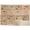 Image 1 : Fifteen 1900's Cripple Creek Stock Certificates  105861