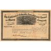 Image 1 : California & Colorado Cons. Tunnel & Mining Co. Stock signed by Loveland  106929