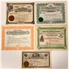 Image 1 : Five Different Wallace, Idaho Mining Stock Certificates  107503